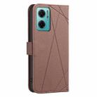 For Redmi 10 2022 / Note 11 4G Geometric Pattern RFID Leather Phone Case(Brown) - 3
