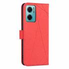 For Redmi 10 2022 / Note 11 4G Geometric Pattern RFID Leather Phone Case(Red) - 3