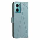 For Redmi 10 2022 / Note 11 4G Geometric Pattern RFID Leather Phone Case(Green) - 3