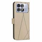 For Redmi K70 / K70 Pro Geometric Pattern RFID Leather Phone Case(Beige) - 3