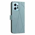 For Redmi Note 12 4G Geometric Pattern RFID Leather Phone Case(Green) - 3