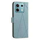 For Redmi Note 13 5G Geometric Pattern RFID Leather Phone Case(Green) - 3