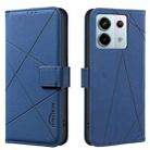 For Redmi Note 13 Pro 5G Geometric Pattern RFID Leather Phone Case(Blue) - 1