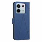 For Redmi Note 13 Pro 5G Geometric Pattern RFID Leather Phone Case(Blue) - 3