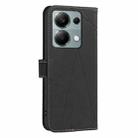For Redmi Note 13 Pro 4G Geometric Pattern RFID Leather Phone Case(Black) - 3