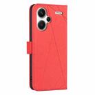 For Redmi Note 13 Pro+ 5G Geometric Pattern RFID Leather Phone Case(Red) - 3