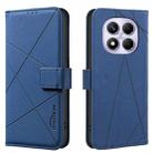 For Redmi Note 14 Pro 4G Geometric Pattern RFID Leather Phone Case(Blue) - 1