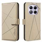 For Redmi Note 14 Pro 4G Geometric Pattern RFID Leather Phone Case(Beige) - 1