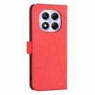 For Redmi Note 14 Pro 4G Geometric Pattern RFID Leather Phone Case(Red) - 3