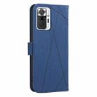 For Redmi Note 10 Pro Max / Note 10 Pro Geometric Pattern RFID Leather Phone Case(Blue) - 3
