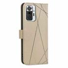 For Redmi Note 10 Pro Max / Note 10 Pro Geometric Pattern RFID Leather Phone Case(Beige) - 3