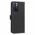 For Redmi Note 11 / 11S / 12S 6.43inch Geometric Pattern RFID Leather Phone Case(Black) - 3