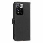 For Redmi Note 11 Pro / 11 Pro 5G Global Geometric Pattern RFID Leather Phone Case(Black) - 3