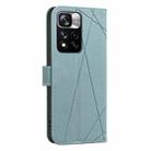 For Redmi Note 11 Pro / 11 Pro 5G Global Geometric Pattern RFID Leather Phone Case(Green) - 3
