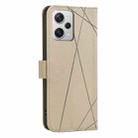 For Redmi Note 12 Pro+ Global Geometric Pattern RFID Leather Phone Case(Beige) - 3