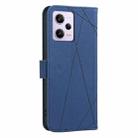 For Redmi Note 12 Pro 5G Global Geometric Pattern RFID Leather Phone Case(Blue) - 3