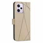 For Redmi Note 12 Pro 5G Global Geometric Pattern RFID Leather Phone Case(Beige) - 3