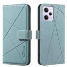 For Redmi Note 12 Pro 5G Global Geometric Pattern RFID Leather Phone Case(Green) - 1