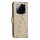 For Redmi Note 14 Pro 5G / 14 Pro+ 5G Geometric Pattern RFID Leather Phone Case(Beige) - 3