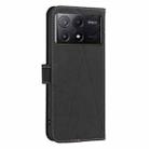 For Redmi K70E Geometric Pattern RFID Leather Phone Case(Black) - 3