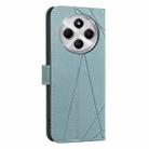 For Redmi 14C Geometric Pattern RFID Leather Phone Case(Green) - 3