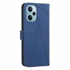 For Redmi Note 12 Turbo Geometric Pattern RFID Leather Phone Case(Blue) - 3