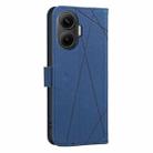 For Redmi Turbo 4 Pro Geometric Pattern RFID Leather Phone Case(Blue) - 3