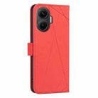 For Redmi Turbo 4 Pro Geometric Pattern RFID Leather Phone Case(Red) - 3
