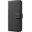 For Redmi Turbo 4 Pro Geometric Pattern RFID Leather Phone Case(Black) - 2