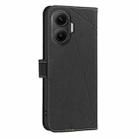 For Redmi Turbo 4 Pro Geometric Pattern RFID Leather Phone Case(Black) - 3