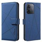 For Redmi 15C 4G 173.1mm / 15C 5G 173.1mm Geometric Pattern RFID Leather Phone Case(Blue) - 1