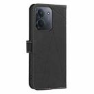 For Redmi 15C 4G 173.1mm / 15C 5G 173.1mm Geometric Pattern RFID Leather Phone Case(Black) - 3