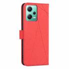 For Xiaomi Poco X5 Geometric Pattern RFID Leather Phone Case(Red) - 3