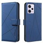 For Xiaomi Poco X5 Pro Geometric Pattern RFID Leather Phone Case(Blue) - 1