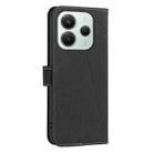 For Xiaomi Poco M7 Pro 5G  Geometric Pattern RFID Leather Phone Case(Black) - 3