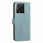 For Xiaomi 13T Geometric Pattern RFID Leather Phone Case(Green) - 3