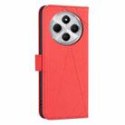 For Xiaomi Poco C75 Geometric Pattern RFID Leather Phone Case(Red) - 3