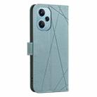 For Xiaomi Poco F5 5G Geometric Pattern RFID Leather Phone Case(Green) - 3