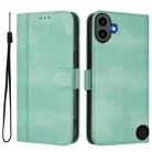 For Nothing CMF Phone 1 Line Splicing Buckle Retro Leather Phone Case(Mint Green) - 2