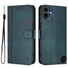 For Nothing CMF Phone 1 Line Splicing Buckle Retro Leather Phone Case(Dark Green) - 2