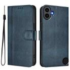 For Nothing CMF Phone 1 Line Splicing Buckle Retro Leather Phone Case(Dark Blue) - 2