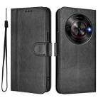 For ZTE Blade A75 5G / Nubia Focus 5G Line Splicing Buckle Retro Leather Phone Case(Black) - 2
