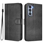 For ZTE Nubia S 5G A403ZT Line Splicing Buckle Retro Leather Phone Case(Black) - 2
