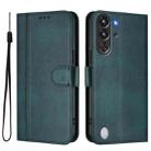 For ZTE Nubia RedMagic 10 Pro Line Splicing Buckle Retro Leather Phone Case(Dark Green) - 2