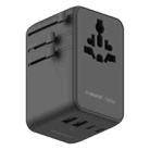 MOMAX UA23 1-World 2 4-Port Mini Universal Travel GaN Charger 100W with Dual AC(Black) - 1