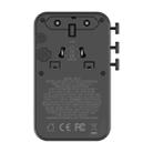 MOMAX UA23 1-World 2 4-Port Mini Universal Travel GaN Charger 100W with Dual AC(Black) - 3