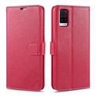 For Vivo S7 AZNS Sheepskin Texture Horizontal Flip Leather Case with Holder & Card Slots & Wallet(Red) - 1