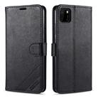 For Huawei Y5p AZNS Sheepskin Texture Horizontal Flip Leather Case with Holder & Card Slots & Wallet(Black) - 1