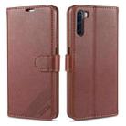 For Huawei Maimang 9 AZNS Sheepskin Texture Horizontal Flip Leather Case with Holder & Card Slots & Wallet(Brown) - 1