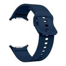 For Samsung Galaxy Watch Ultra 47mm Solid Color Colorful Buckle Silicone Watch Band(Navy Blue) - 3